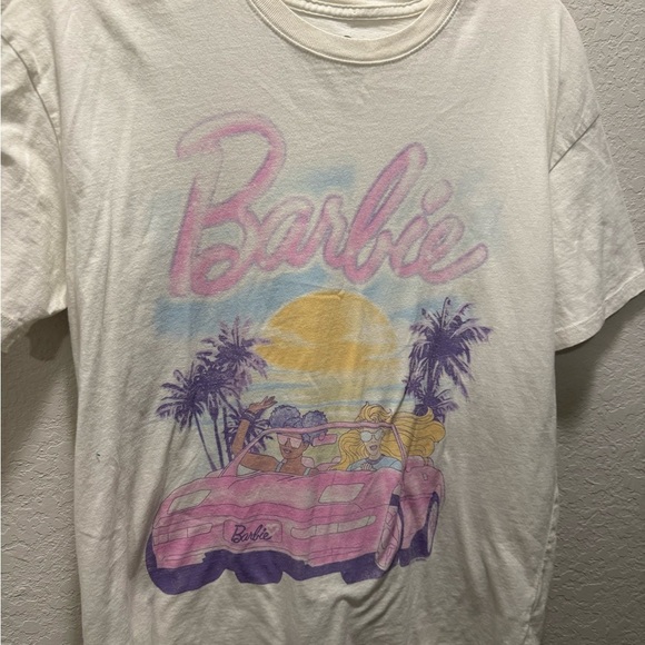 Hollister Woman’s Barbie Off White Cotton T-Shirt size Small - Picture 1 of 4